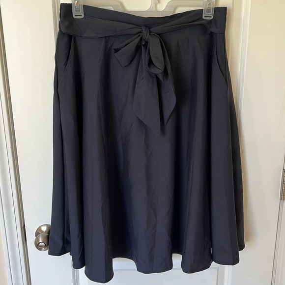 NWT, 3XL Afibi Womens Vintage High Waist A-Line Flared Midi Skirt with Pockets. - Picture 3 of 14